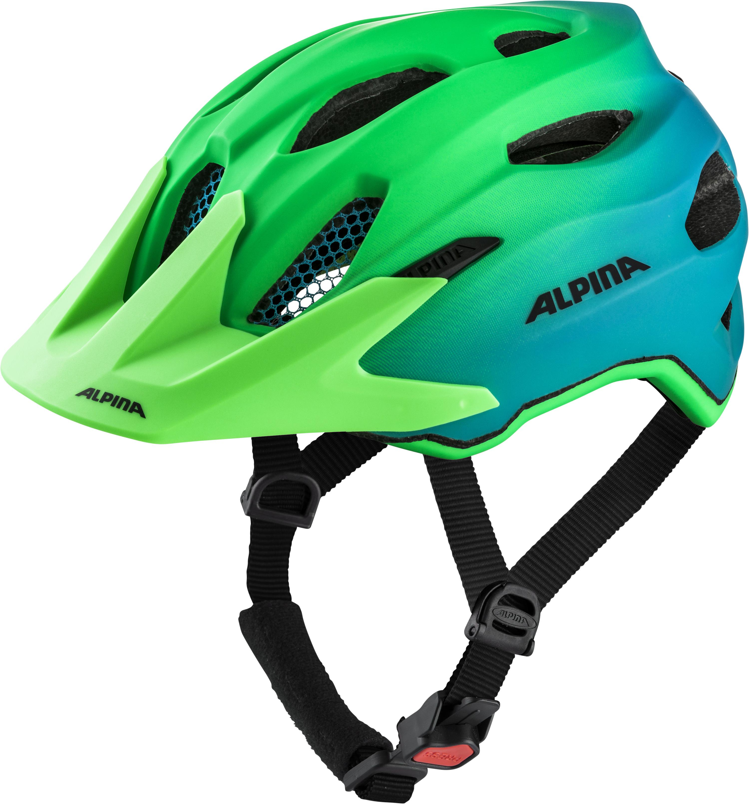Fahrradhelm Kids CARAPAX JR. FLASH Gr. 51-56 cm Kopfumfang - green-blue
