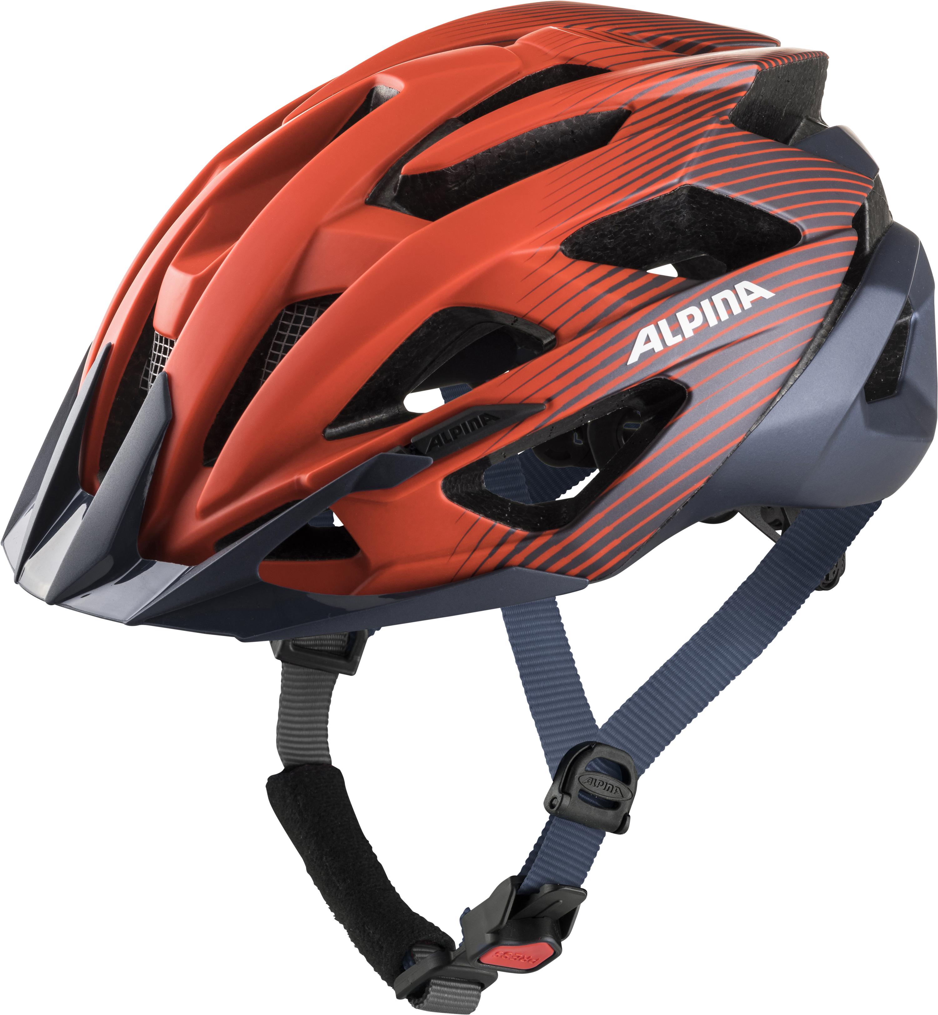 Fahrradhelm VALPAROLA Gr. 51-56 cm Kopfumfang - indigo-cherry-drop matt