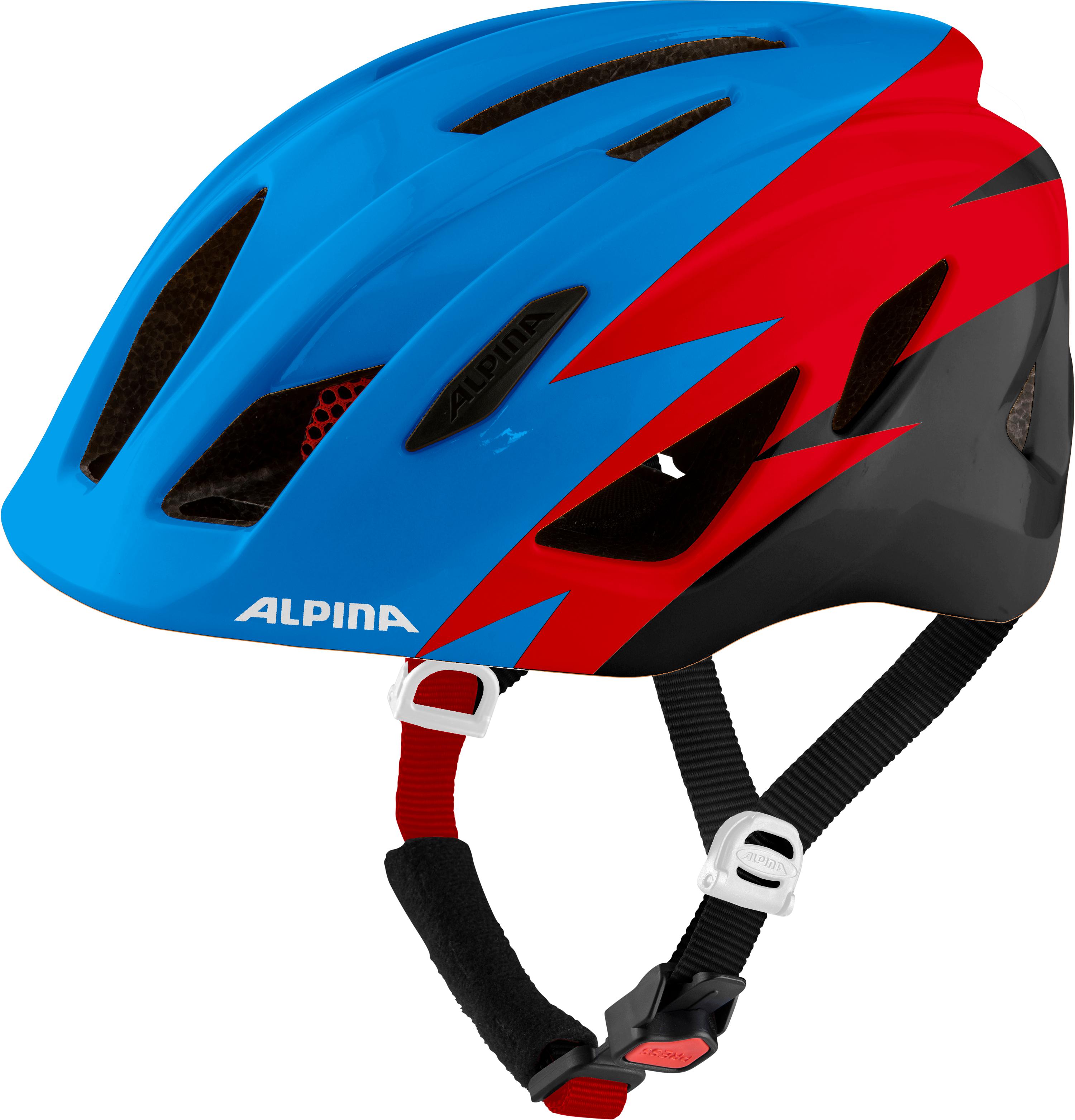 Fahrradhelm Kids PICO Gr. 50-55 cm Kopfumfang - blue-red-black gloss