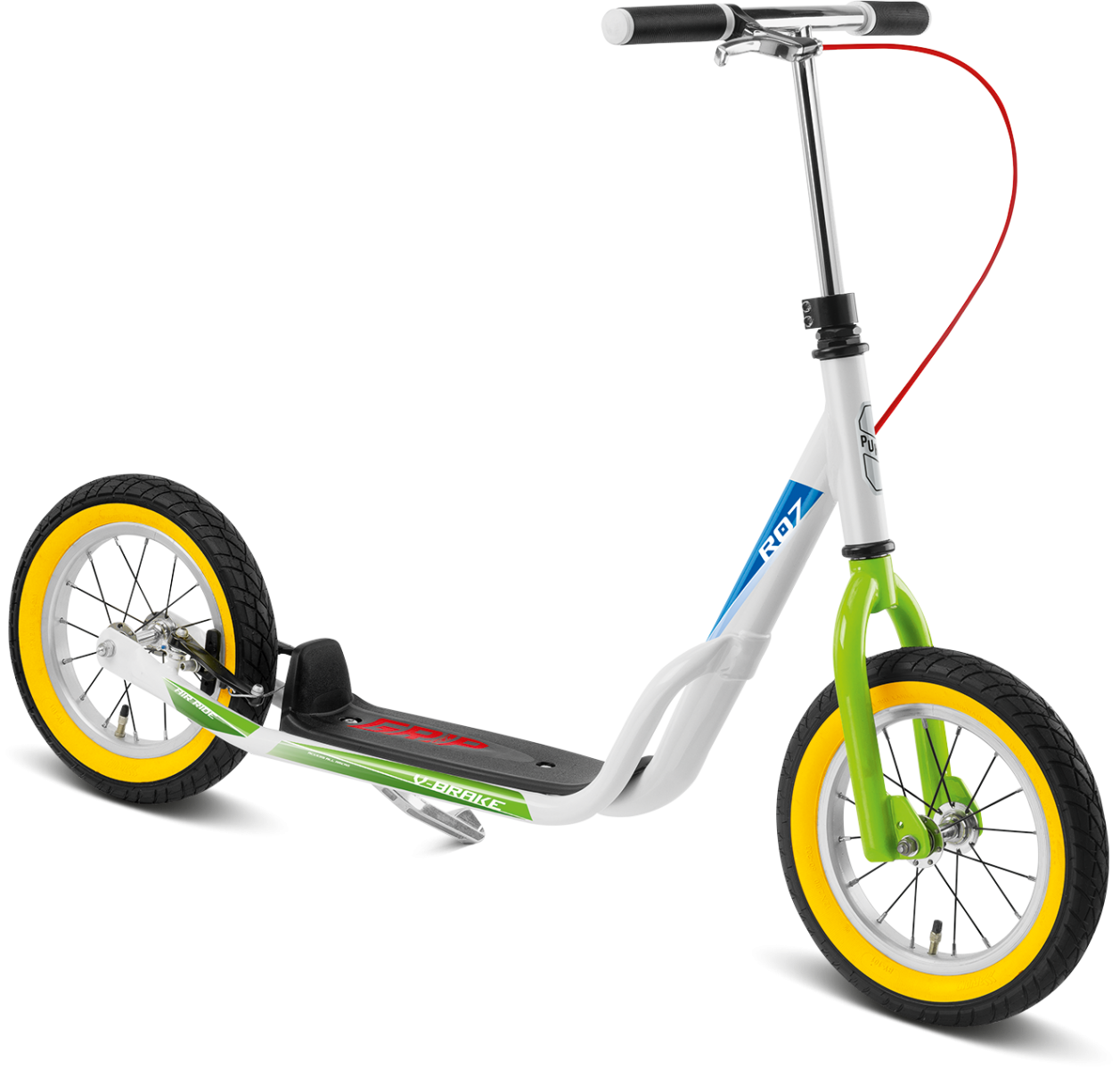 Scooter R07L weiß/kiwi