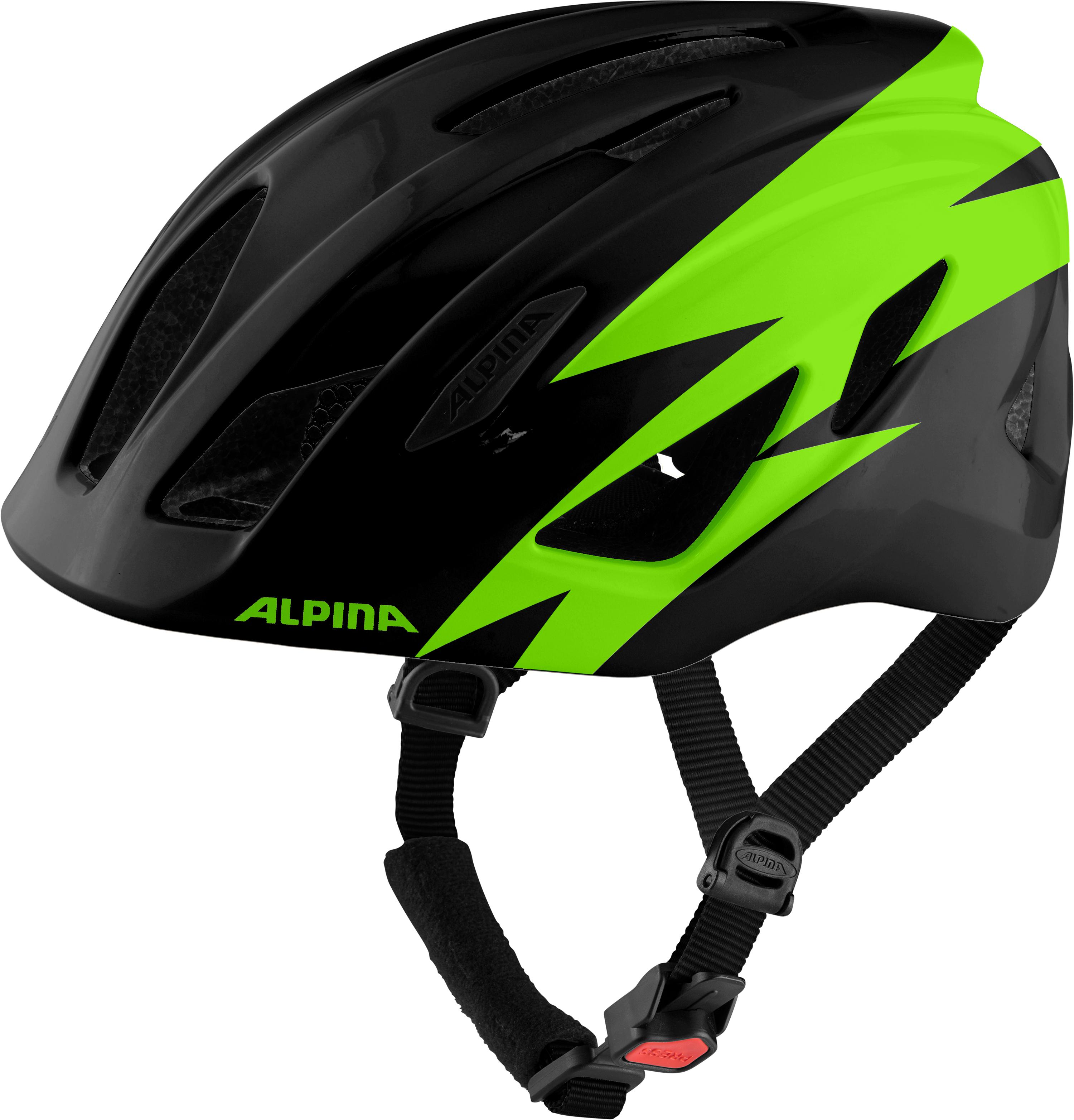 Fahrradhelm Kids PICO Gr. 50-55 cm Kopfumfang - black-green gloss