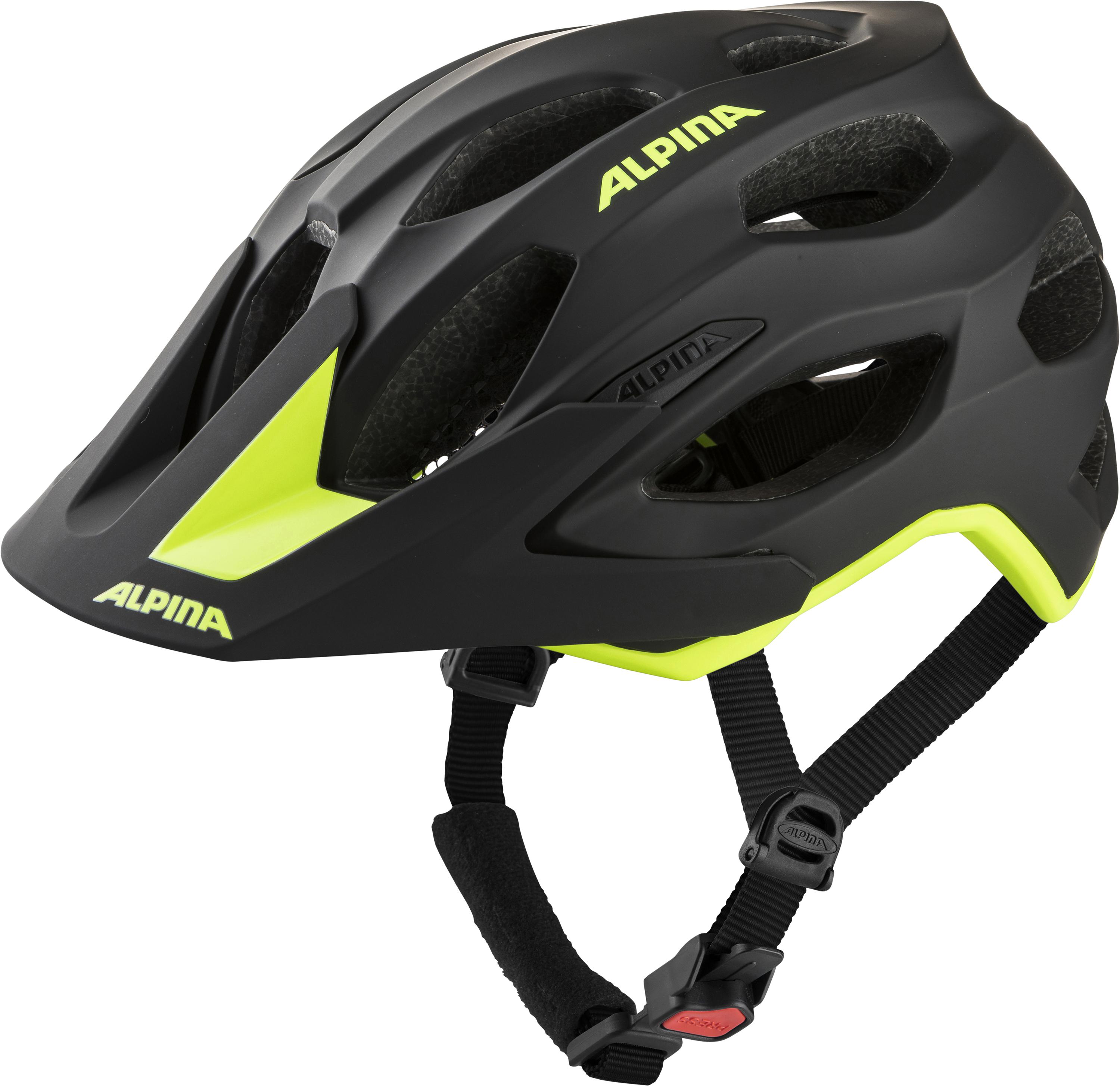 Fahrradhelm CARAPAX 2.0 Gr. 57-62 cm Kopfumfang - black-neon yellow matt