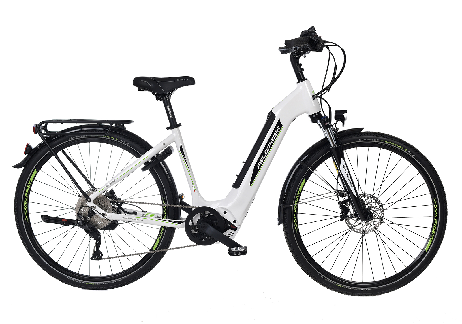 FE 18 Ti eTrekking - 28" 50 cm - 10-Gang Deore - Wave - weiß glanz