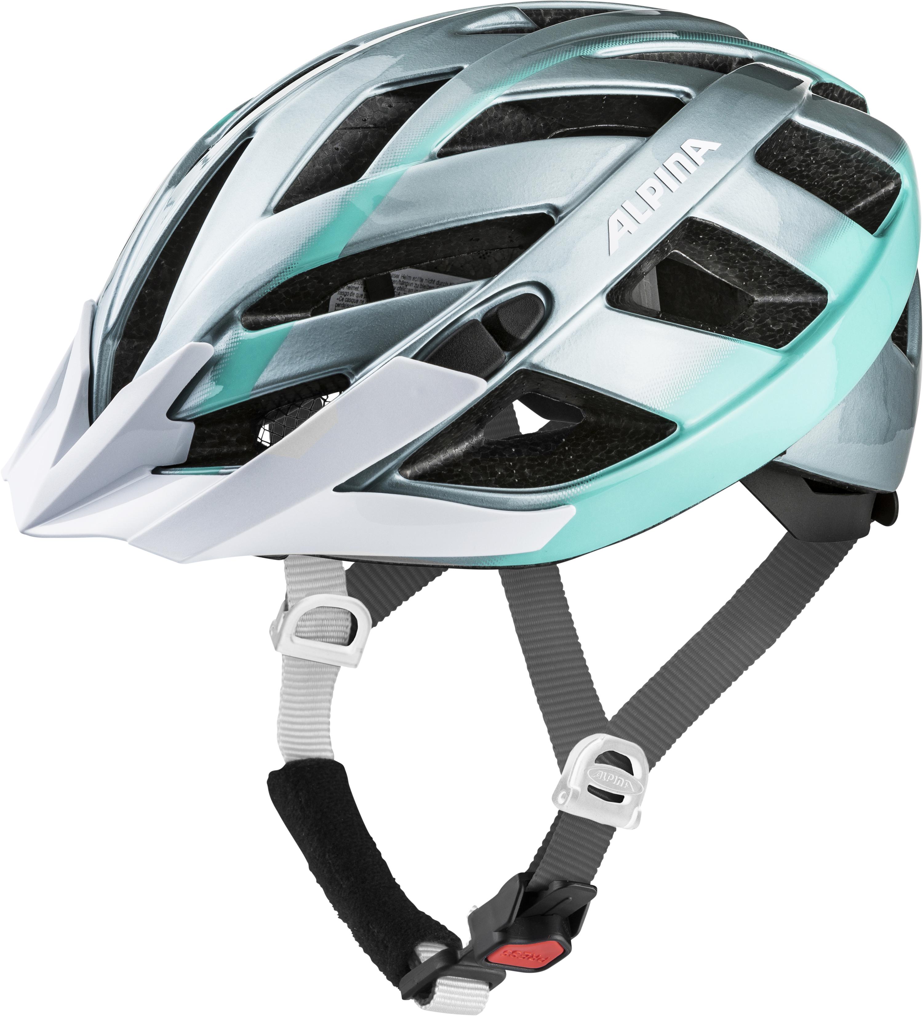 Fahrradhelm PANOMA 2.0 Gr. 56-59 cm Kopfumfang - steelgr-smaragd gloss