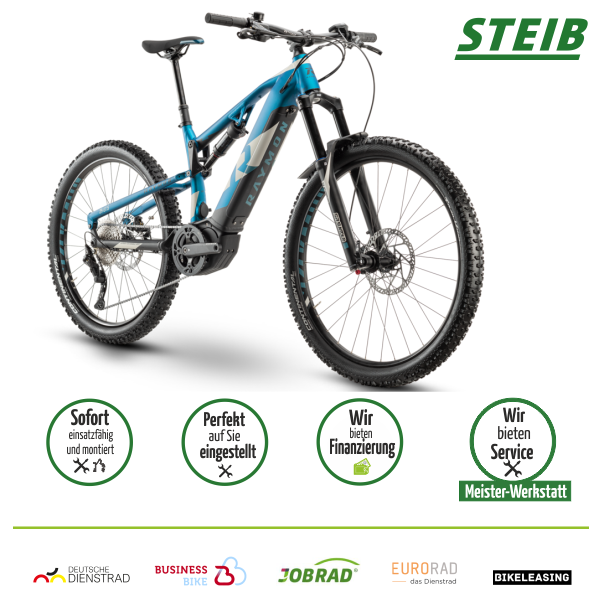 TrailRay E 8.0 27.5" E-Bike - 47 cm - 630Wh - 80Nm - Fully - MTB - petrol - E-Bike 