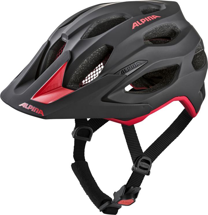 Fahrradhelm CARAPAX 2.0 Gr. 52-57 cm Kopfumfang - black-red