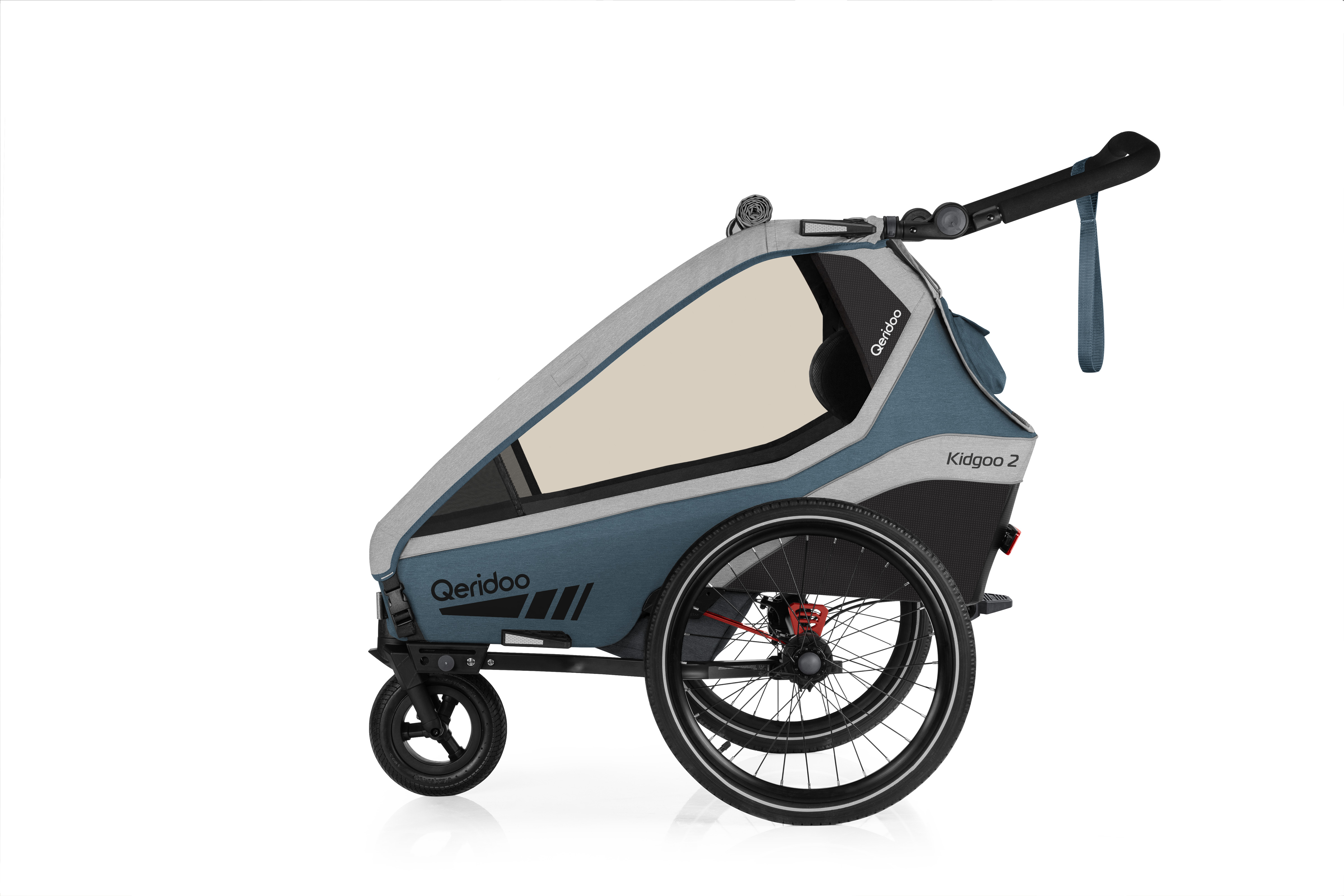 Kidgoo 2 - Fahrradanhänger - Navy Blue