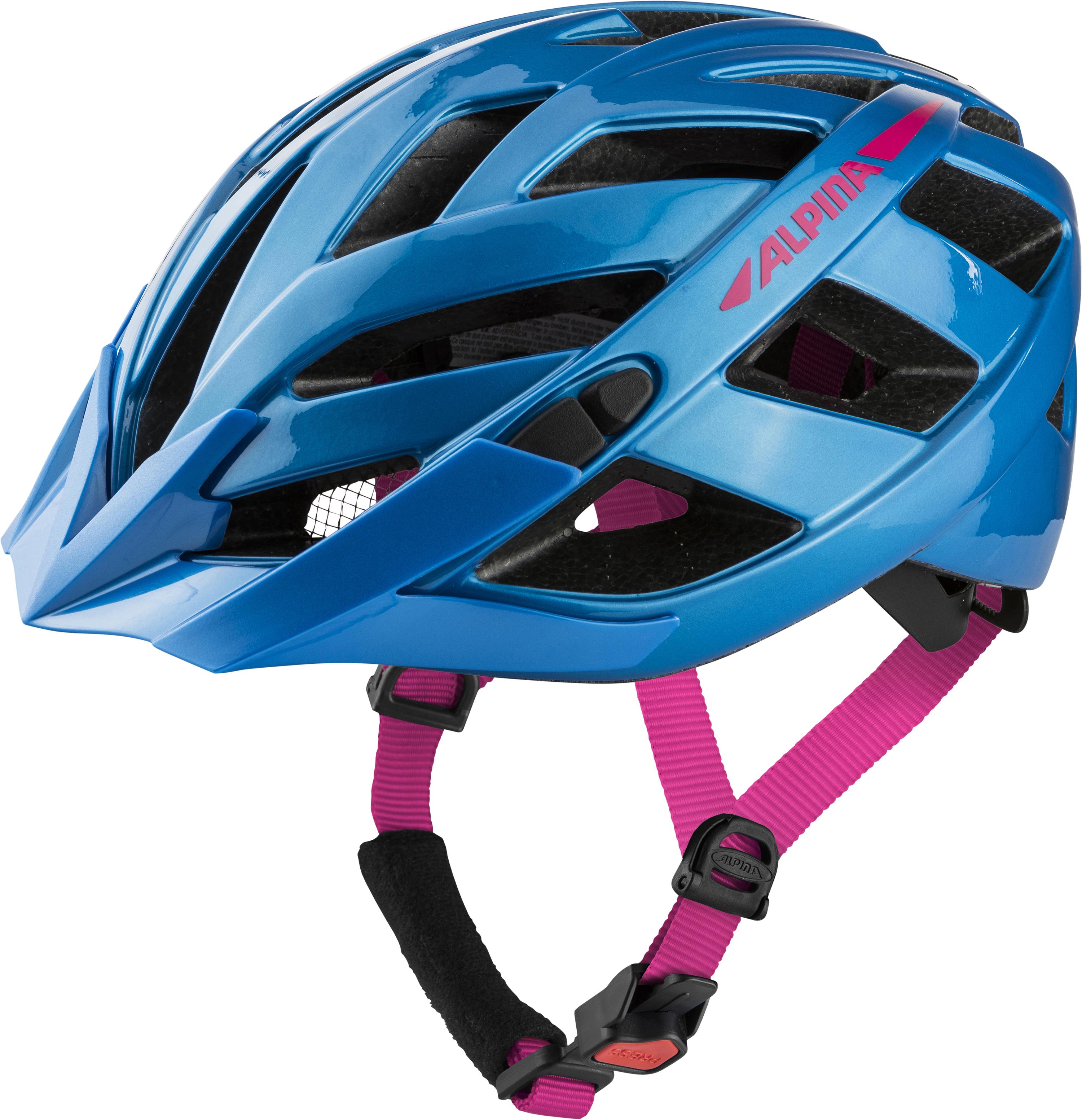 Fahrradhelm PANOMA 2.0 Gr. 56-59 cm Kopfumfang - true blue-pink gloss