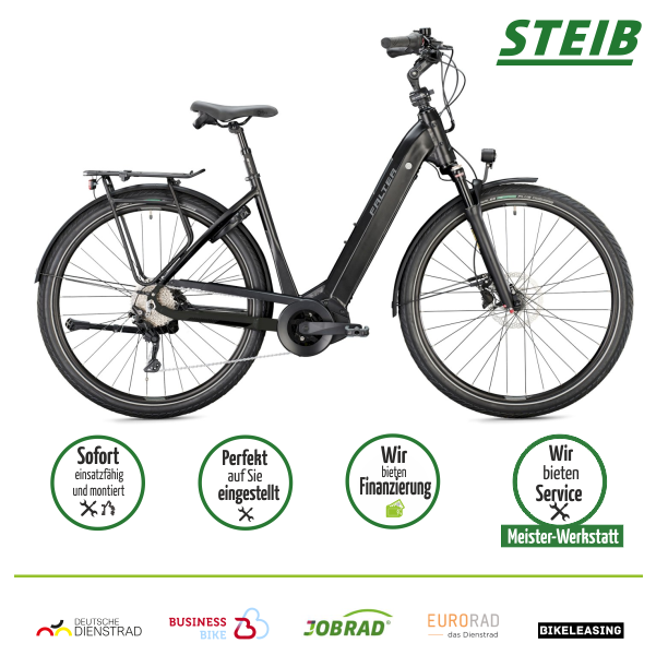 E9.8 KS 28" - 55 cm - Wave- 625Wh  - 85Nm - stealth black- City -E-bike  - Modell 2022