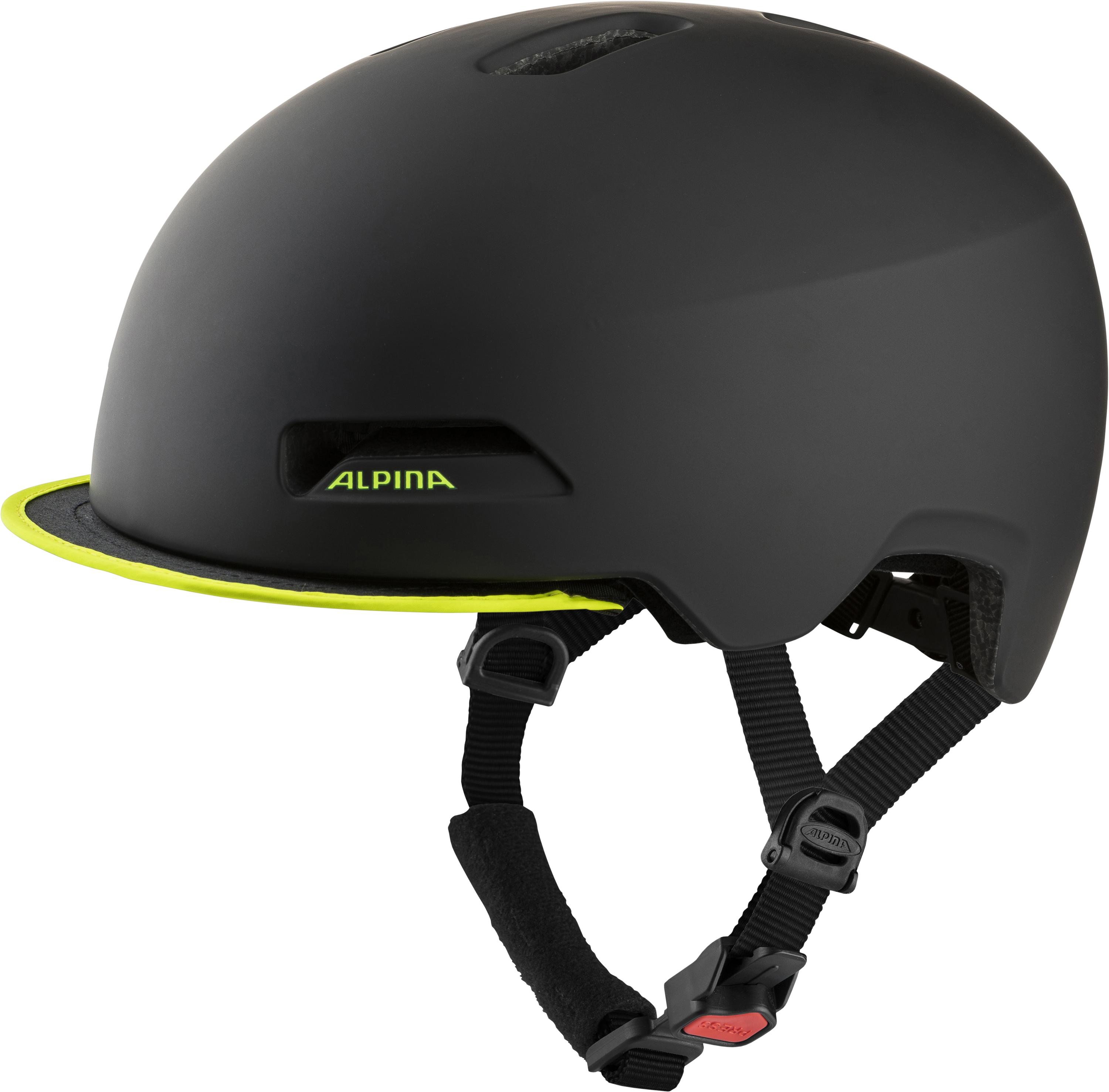 Fahrradhelm BROOKLYN Gr. 57-61 cm Kopfumfang - black-neon-yellow matt