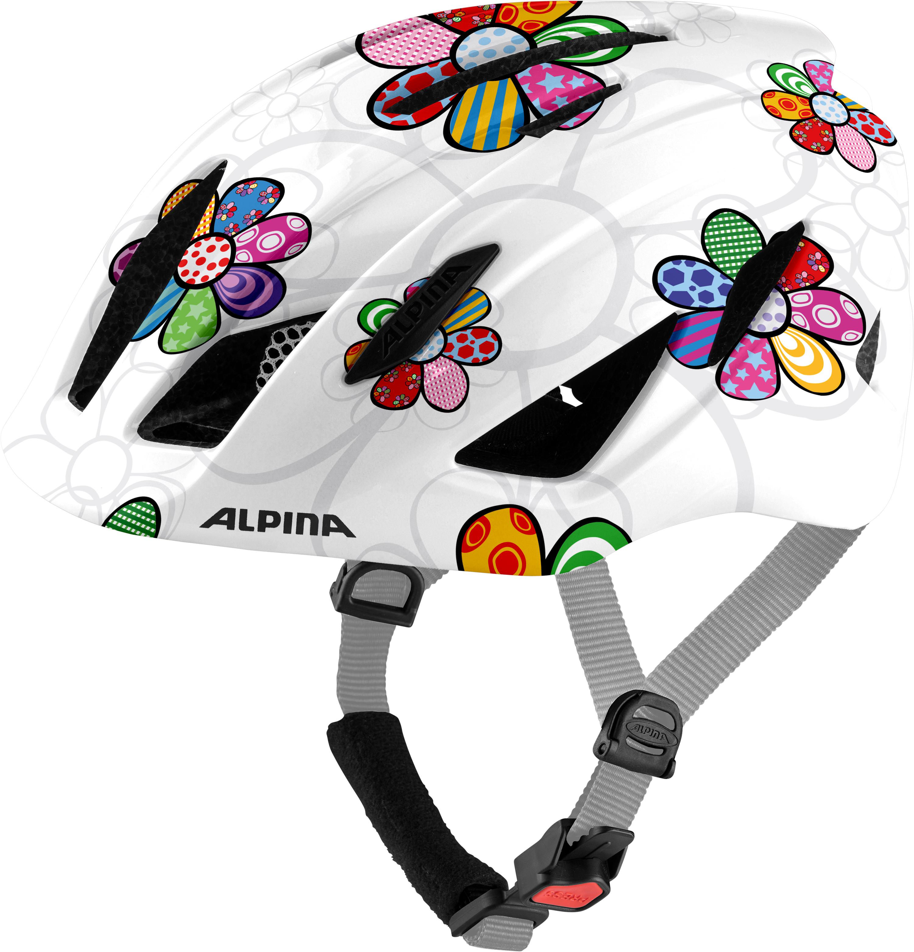 Fahrradhelm Kids PICO Gr. 50-55 cm Kopfumfang - pearlwhite flower gloss
