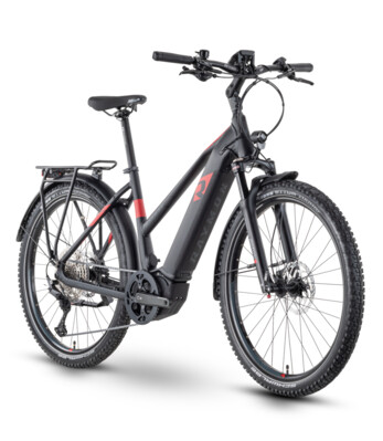 CrossRay E 7.0 27.5" -  44cm Damen - black/red/grey matt  - Modell 2022