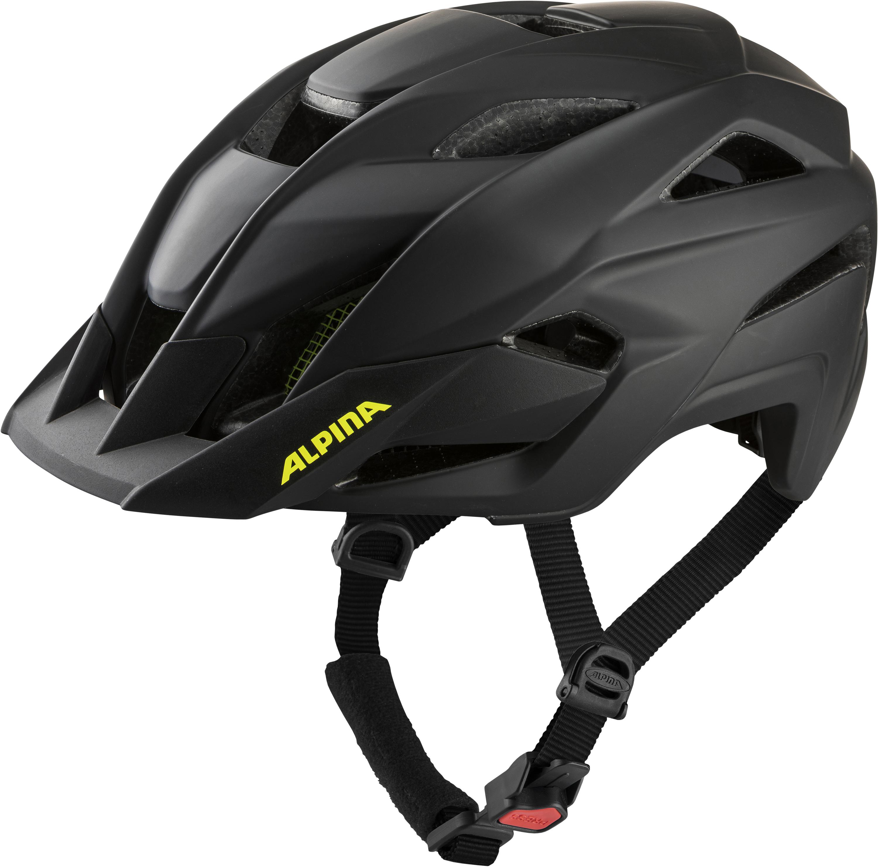 Fahrradhelm KAMLOOP Gr. 56-59 cm Kopfumfang - black-neon-yellow matt