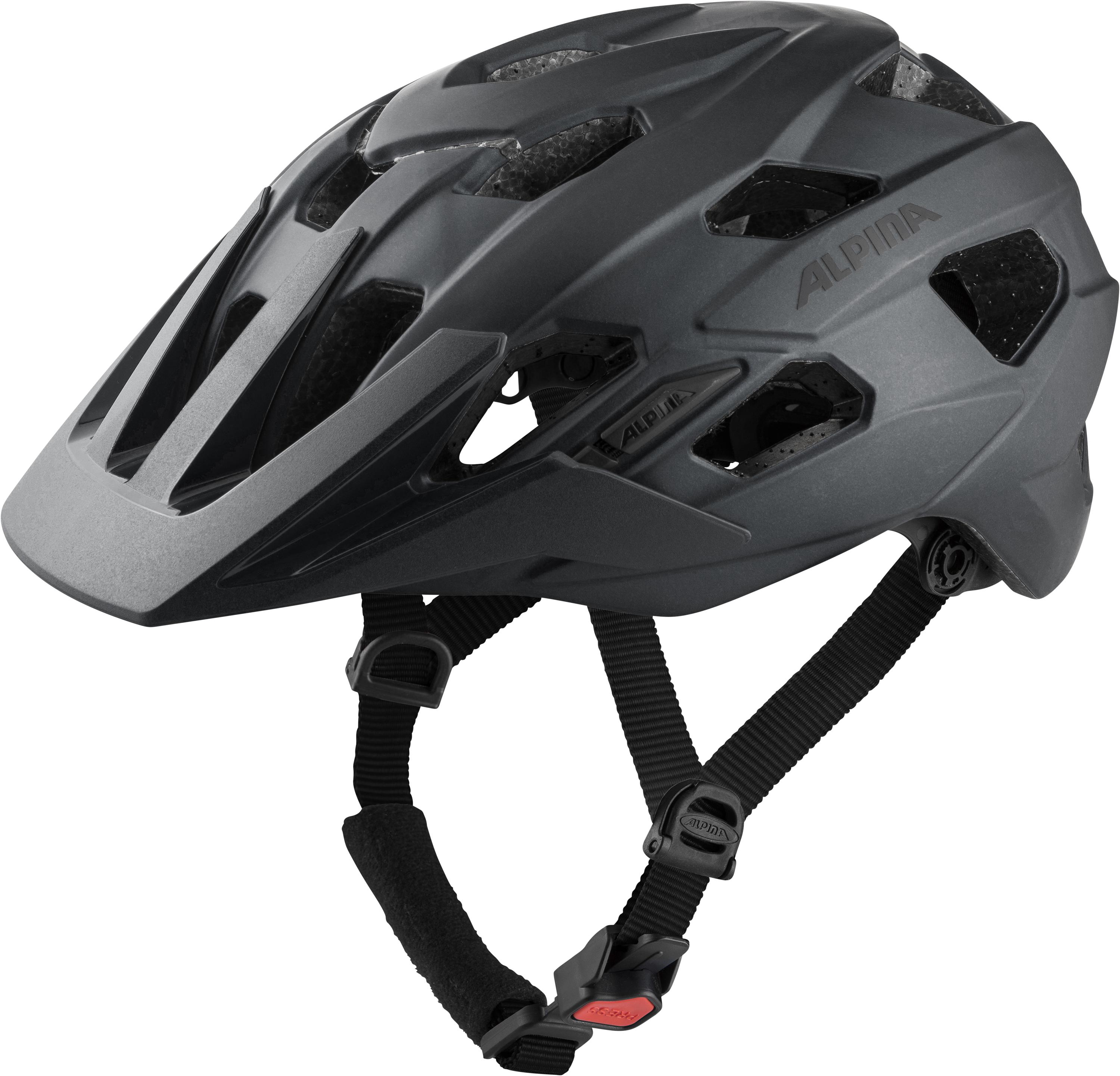 Fahrradhelm ANZANA Gr. 57-61 cm Kopfumfang - black matt