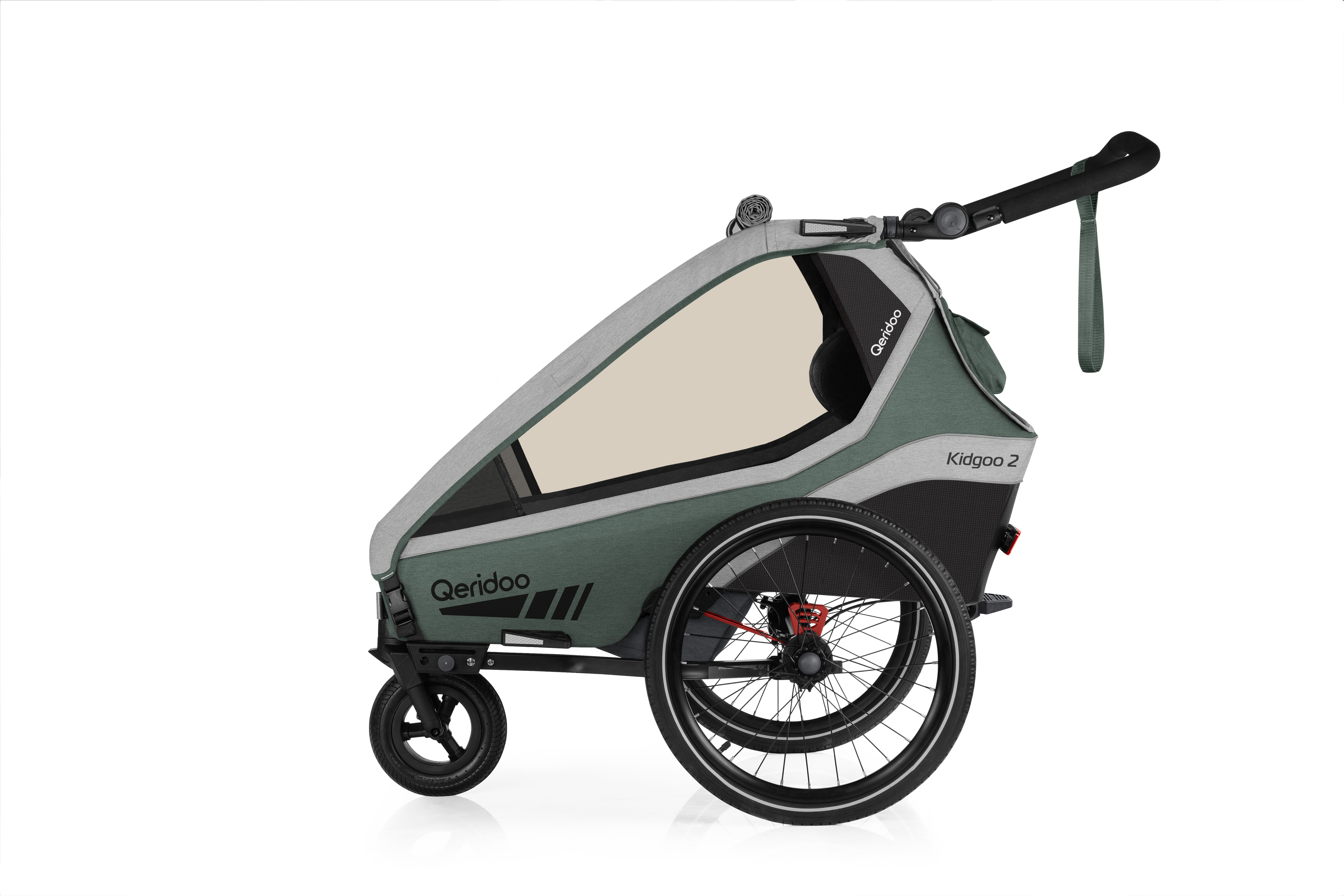 Kidgoo 2 - Fahrradanhänger - Ivy Green